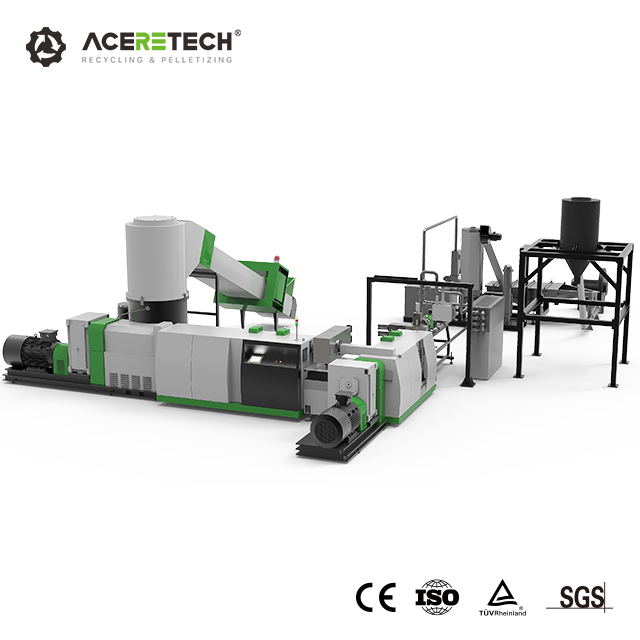 Machine de pelletisation de réutilisation en plastique d'étape de double d'ODM d'OEM d'ACSS avec la vis simple