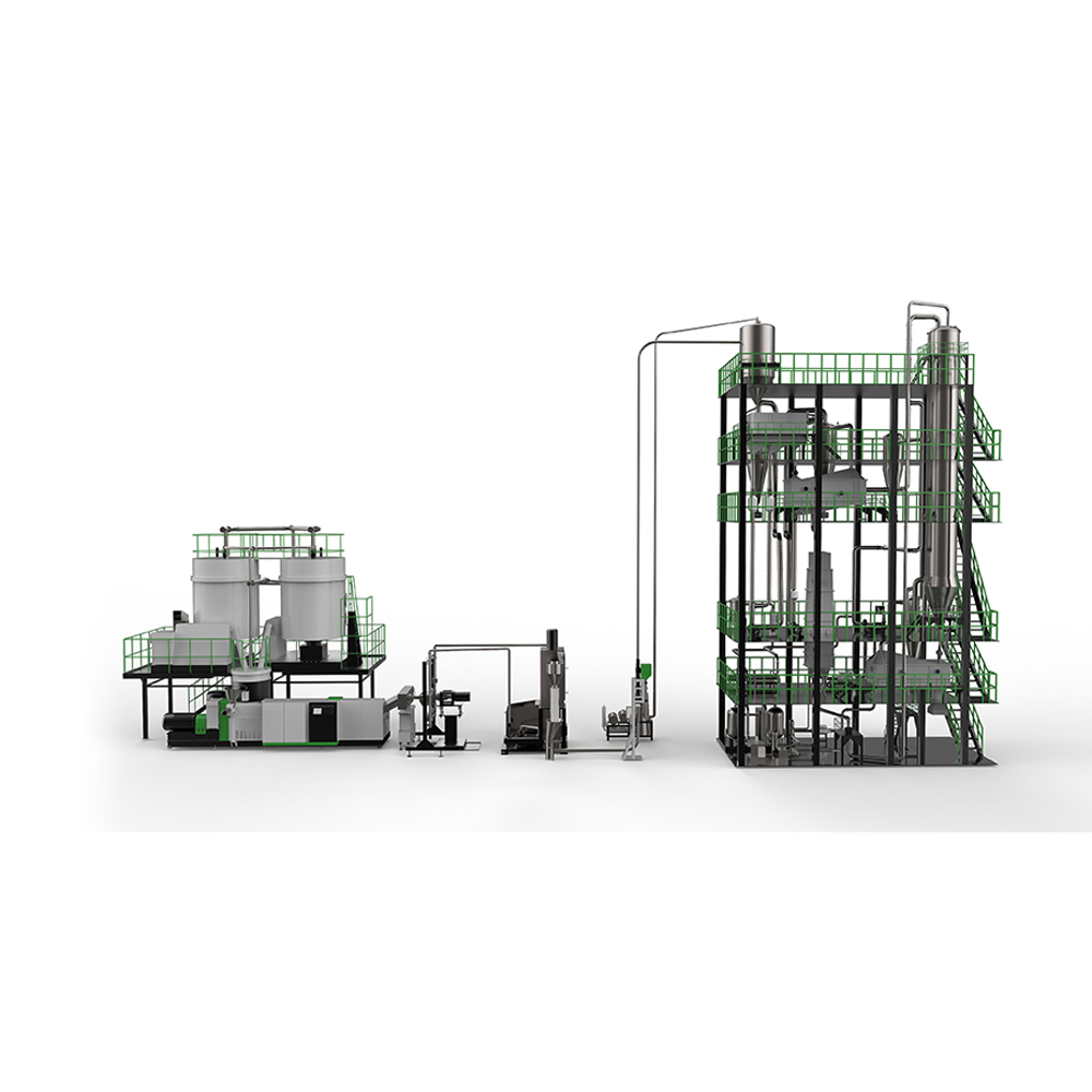 Ligne de lavage des déchets en plastique environnemental AWS-PE avec appareils ABB