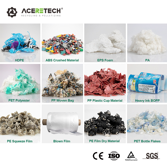 Machine de pelletisation de réutilisation en plastique d'étape de double d'ODM d'OEM d'ACSS avec la vis simple