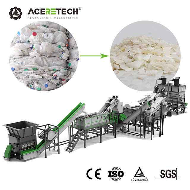 Machine de recyclage de petites bouteilles en plastique AWS-HDPE au meilleur prix