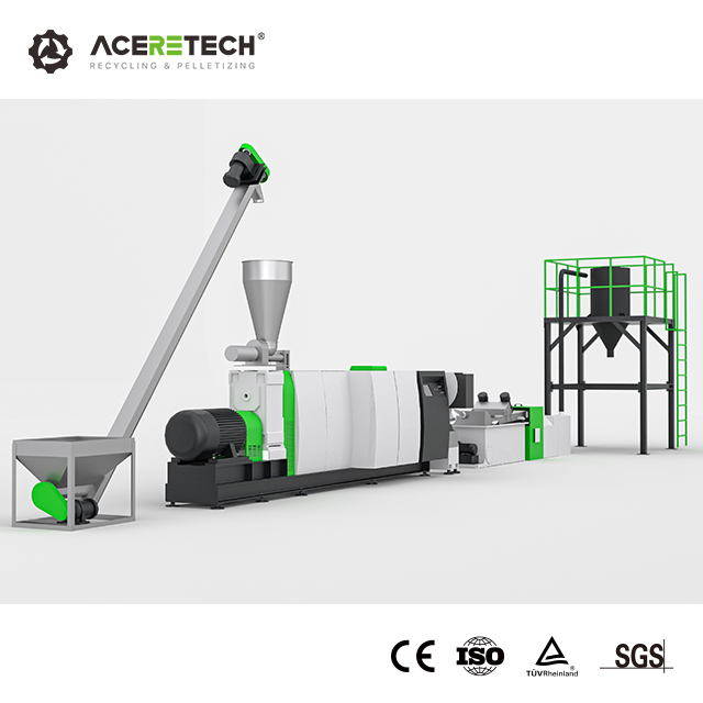 Extrudeuse à vis unique de granulateur en plastique de recyclage d'équipement de haute qualité